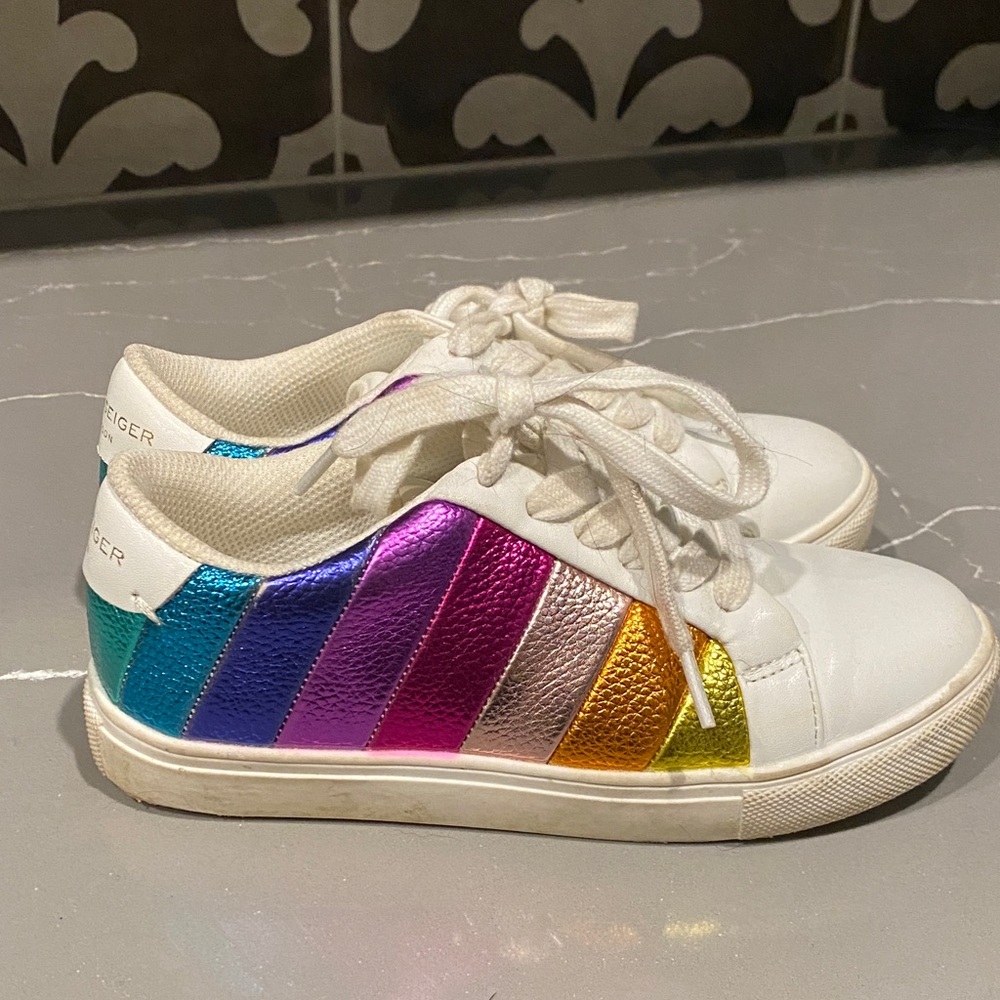 Kurt Geiger Multicolor Striped Kids Sneakers